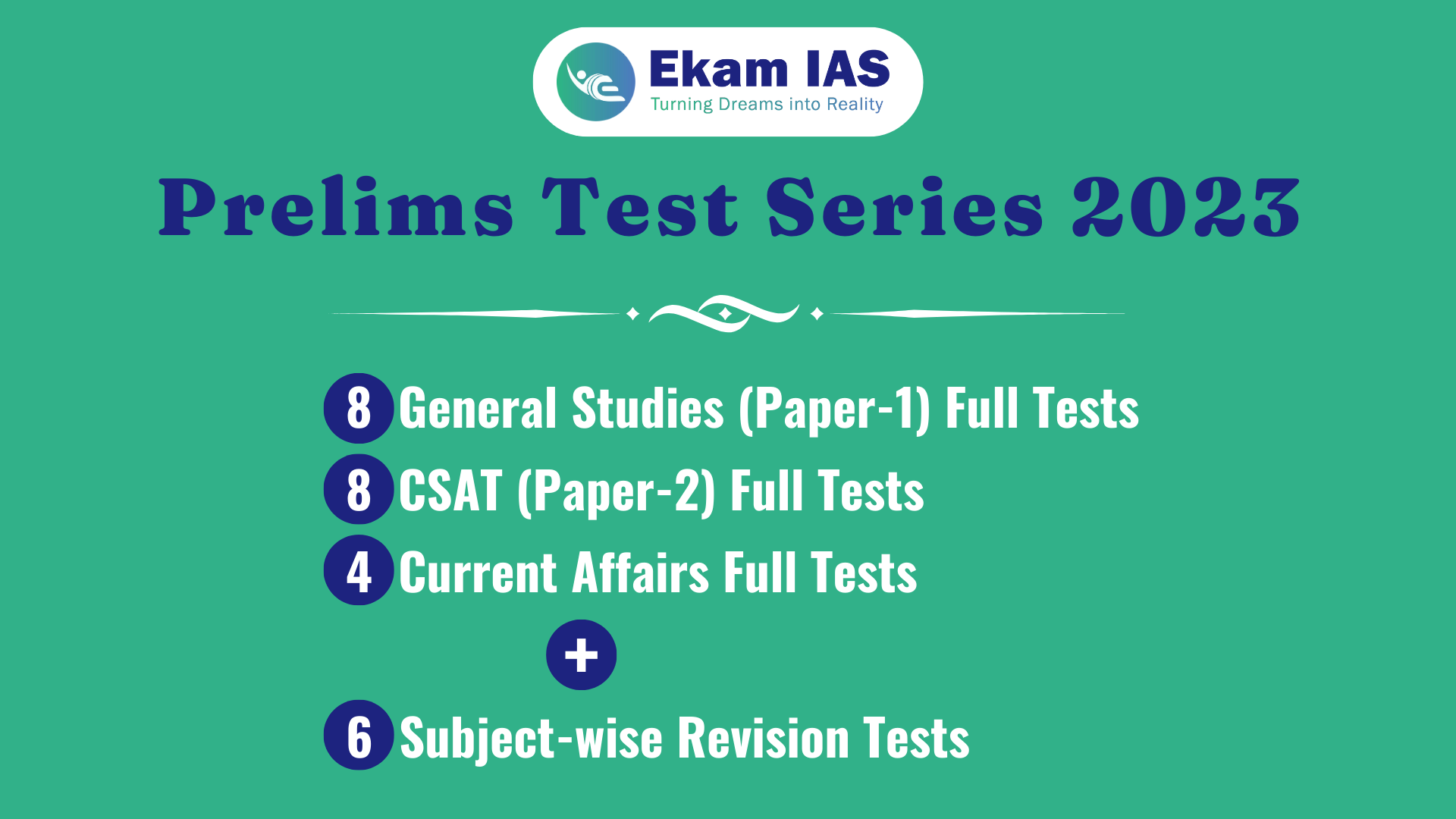 UPSC Prelims Test Series Ekam PTS Ekam IAS