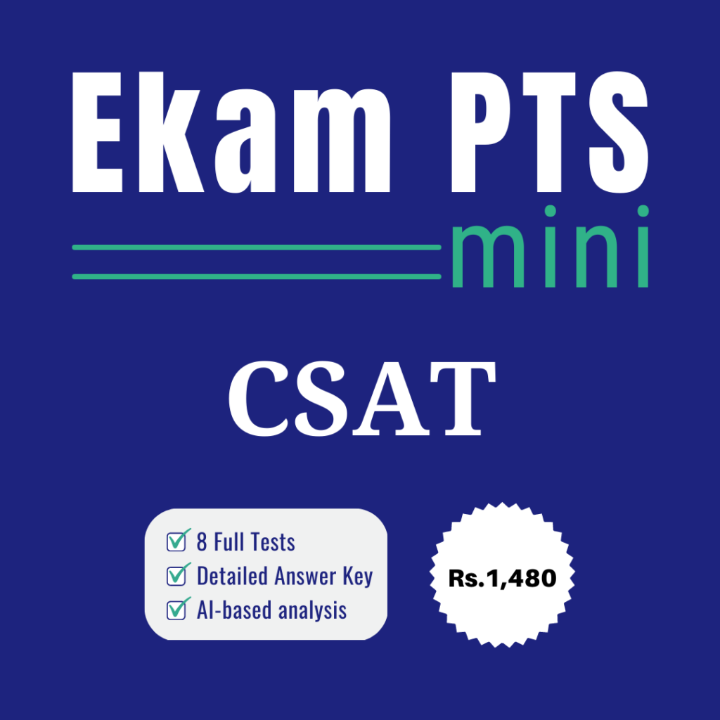 Ekam PTS mini - CSAT mock tests for UPSC Prelims examination