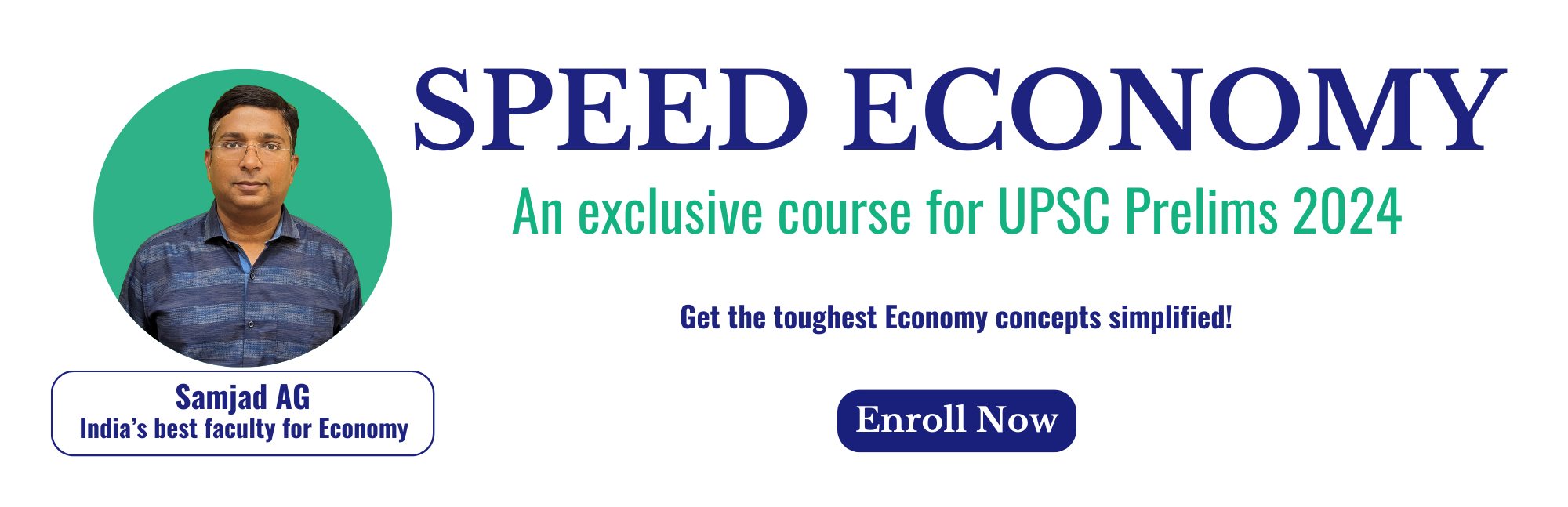 Speed Economy by Samjad sir for UPSC Prelims 2024